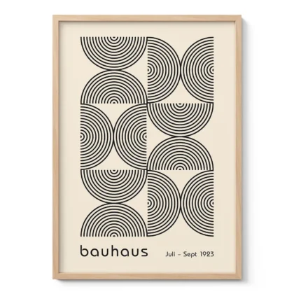 Bauhaus Exhibition Print – Half Circles