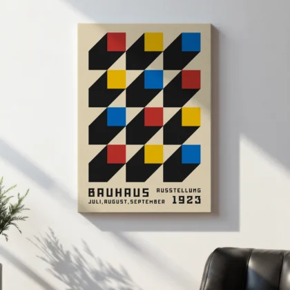 Bauhaus Art Print – Colorful Squares