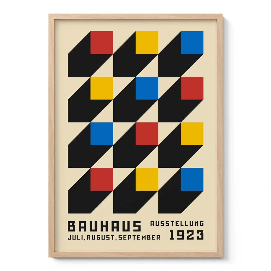 Bauhaus Art Print – Colorful Squares