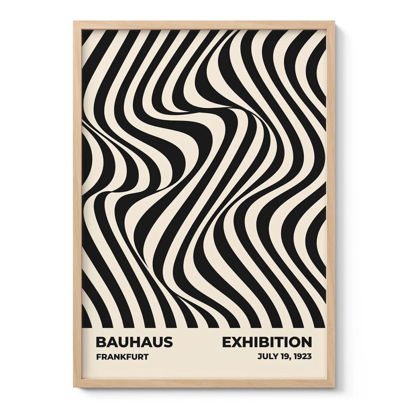 Bauhaus Art Print – Black Sea Waves