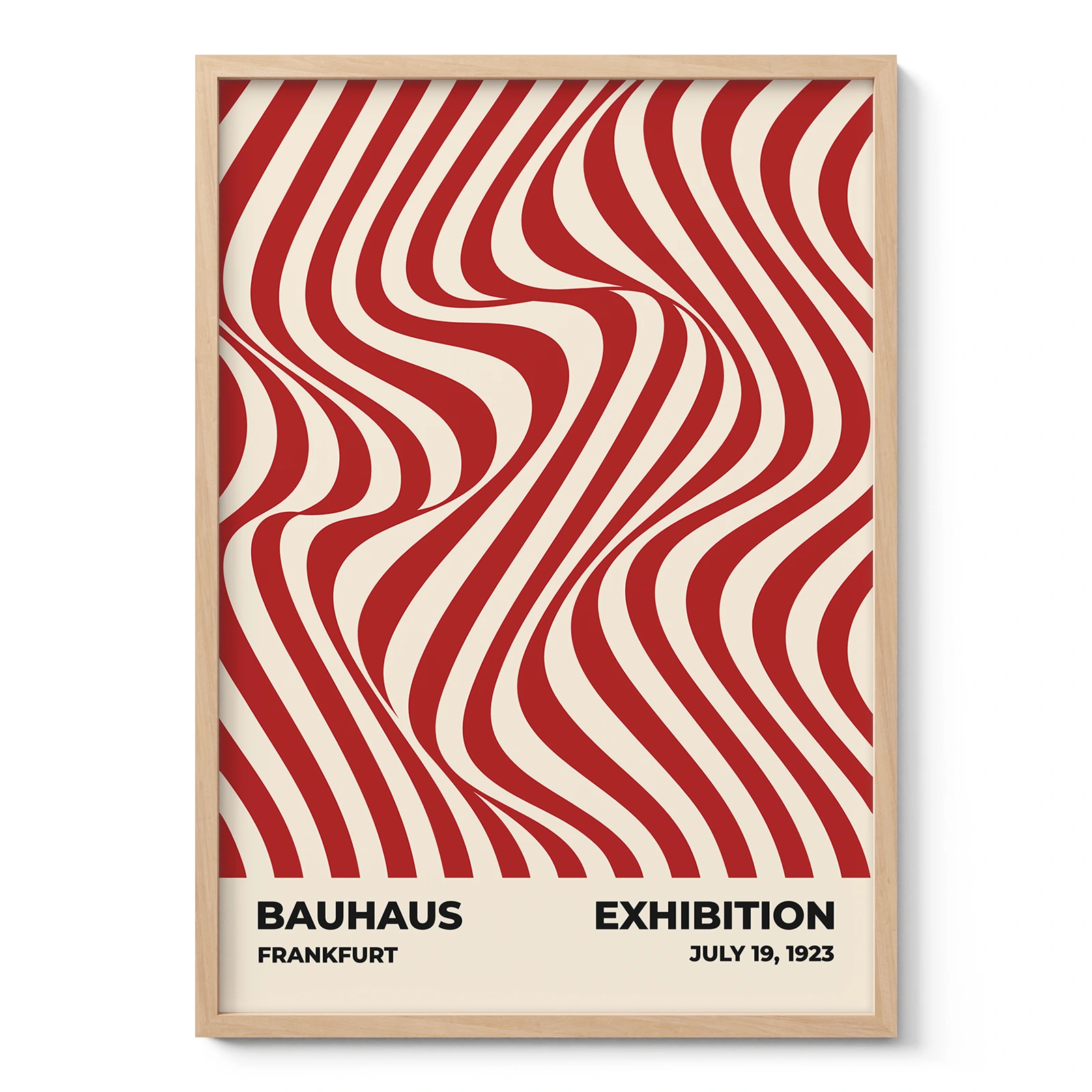 Bauhaus Art Print – Red Sea Waves