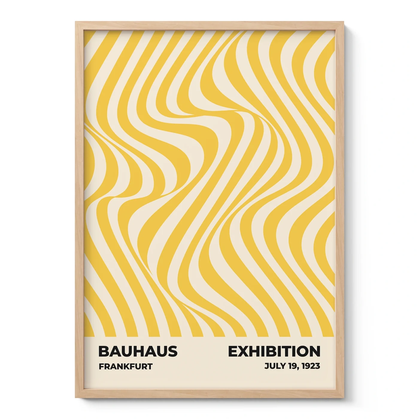 Bauhaus Art Print – Yellow Sea Waves