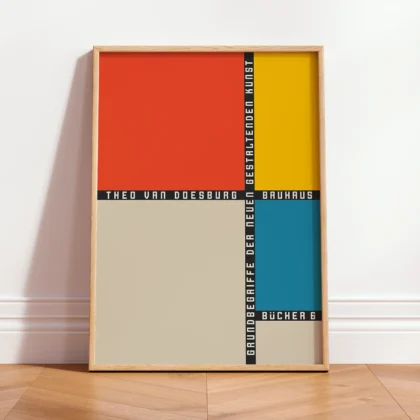 Bauhaus Geometric Color Blocks Print