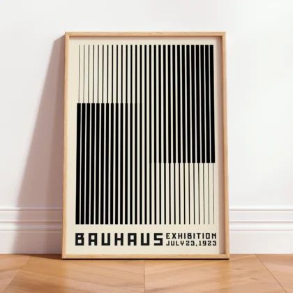 Bauhaus Art Print – Black Stripes