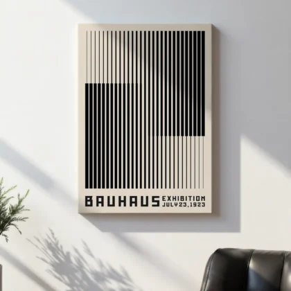Bauhaus Art Print – Black Stripes