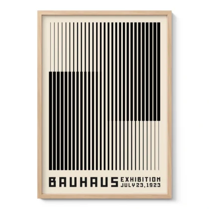 Bauhaus Art Print – Black Stripes