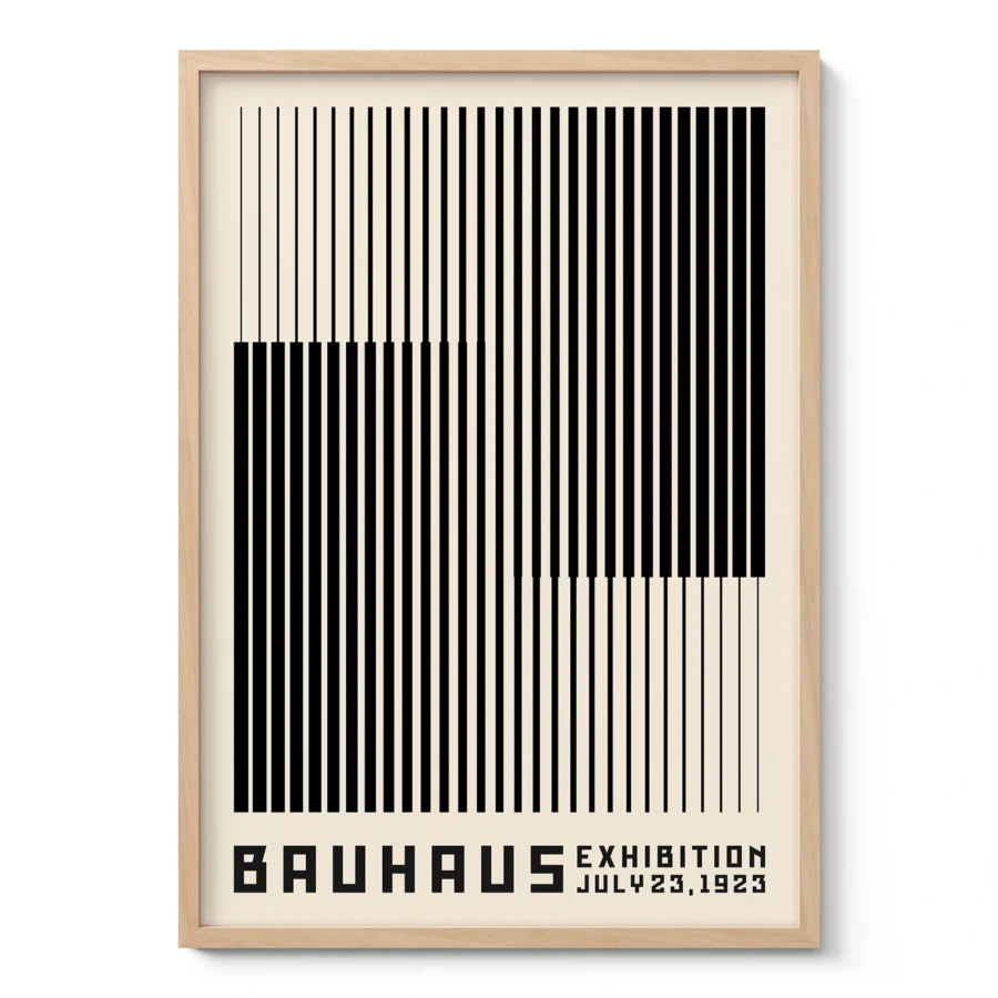 Bauhaus Art Print – Black Stripes