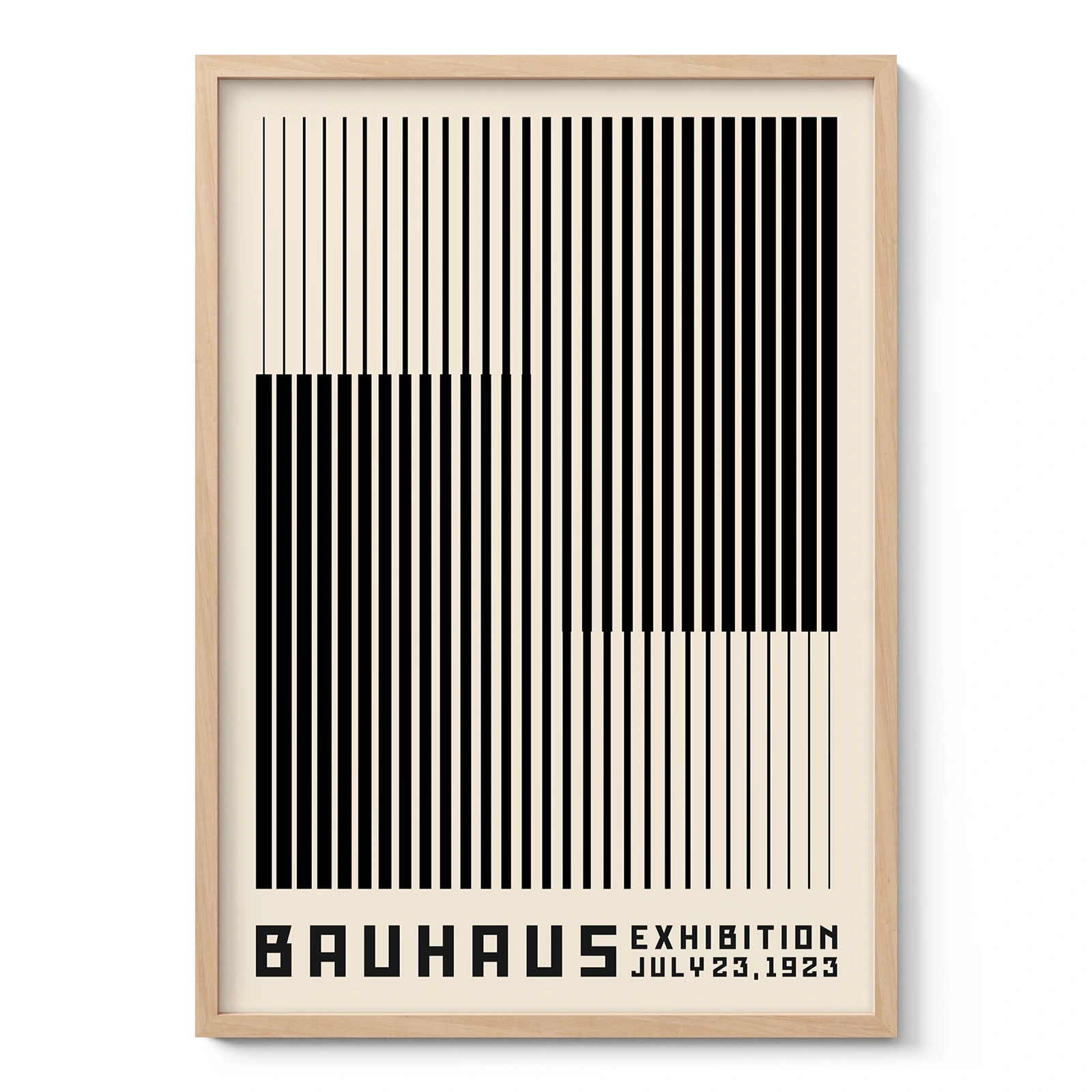 Bauhaus Art Print – Black Stripes