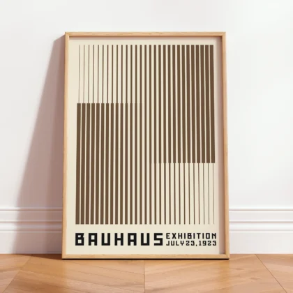 Bauhaus Art Print – Brown Stripes