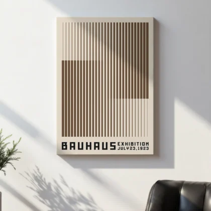 Bauhaus Art Print – Brown Stripes