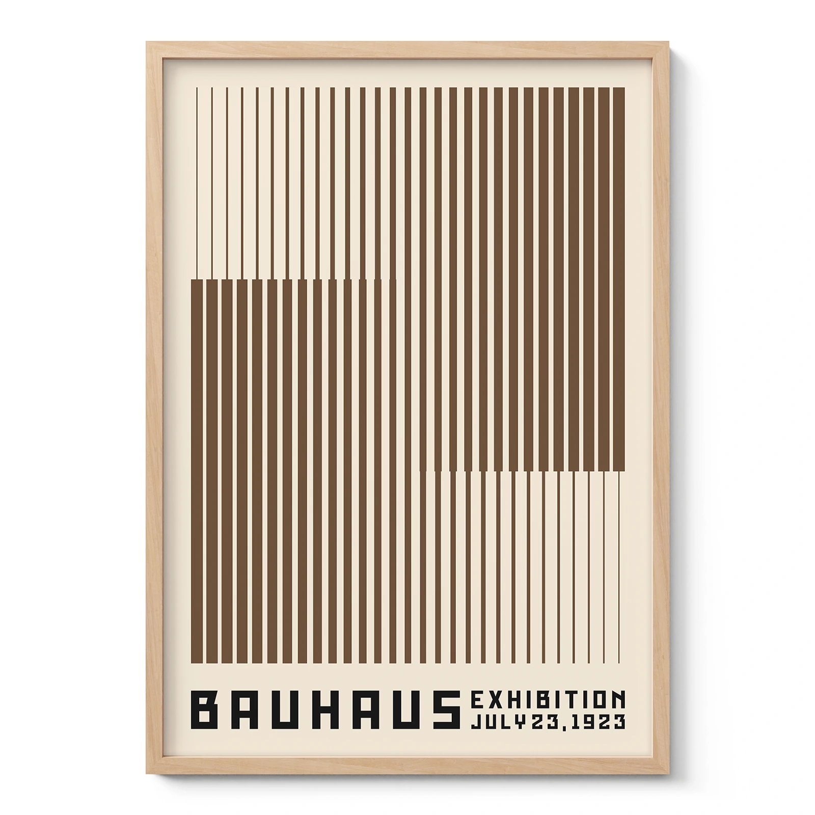 Bauhaus Art Print – Brown Stripes