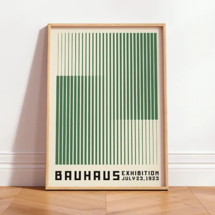Bauhaus Art Print – Green Stripes