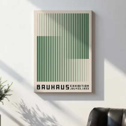 Bauhaus Art Print – Green Stripes