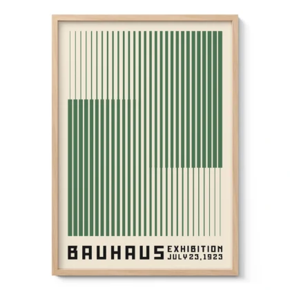 Bauhaus Art Print – Green Stripes