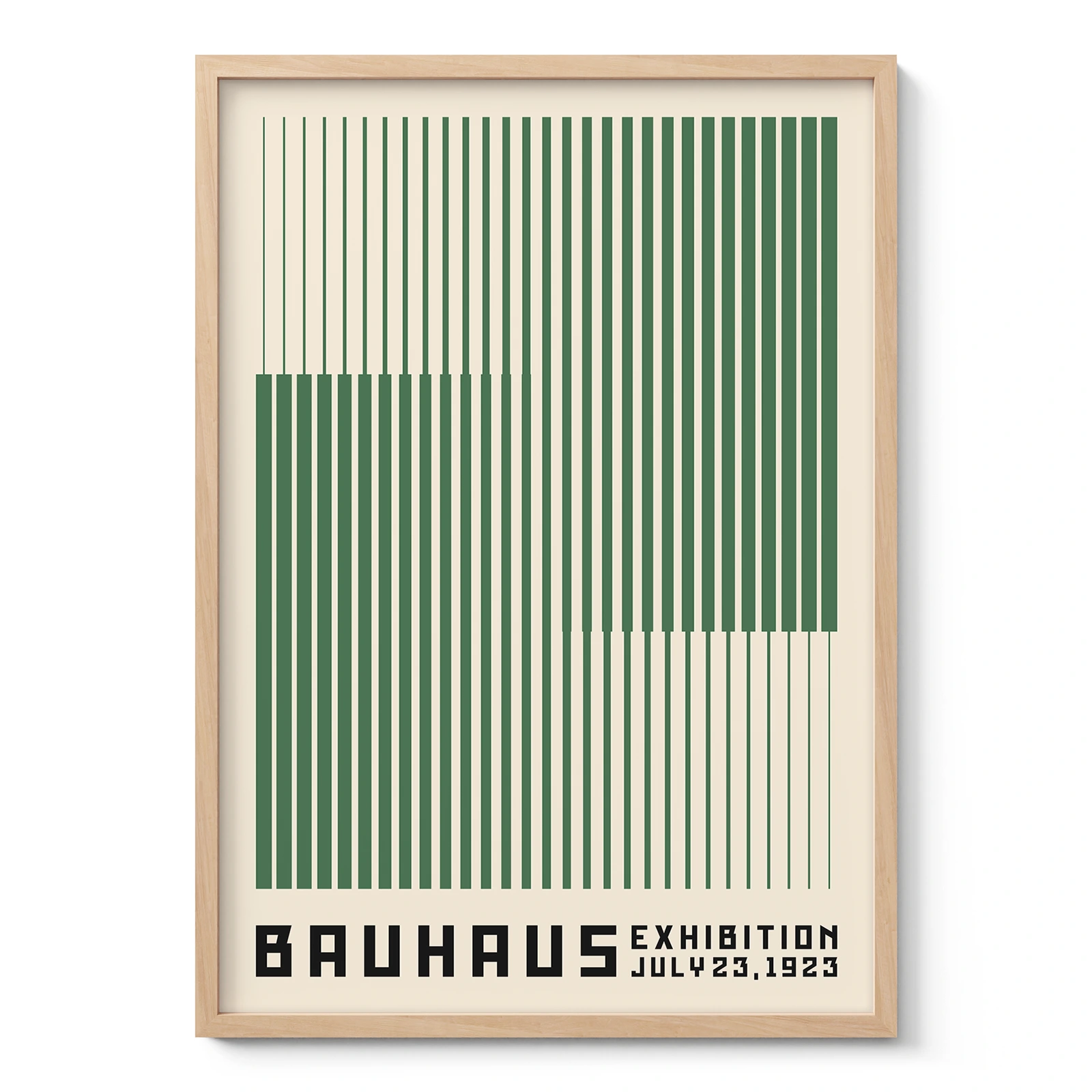 Bauhaus Art Print – Green Stripes