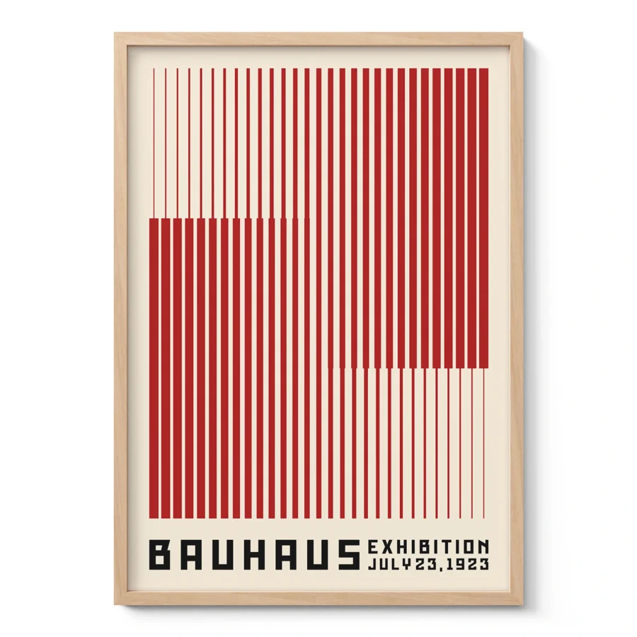 Bauhaus Art Print – Red Stripes
