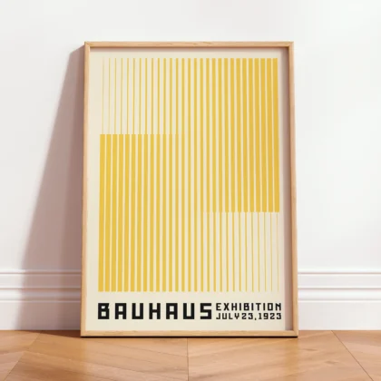Bauhaus Art Print – Yellow Stripes
