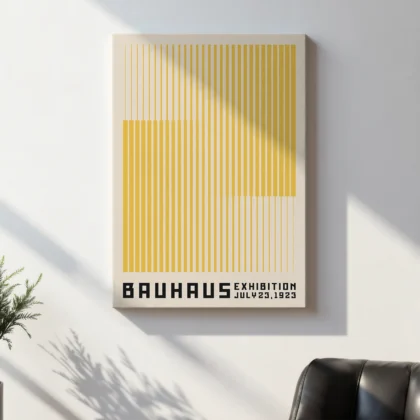 Bauhaus Art Print – Yellow Stripes