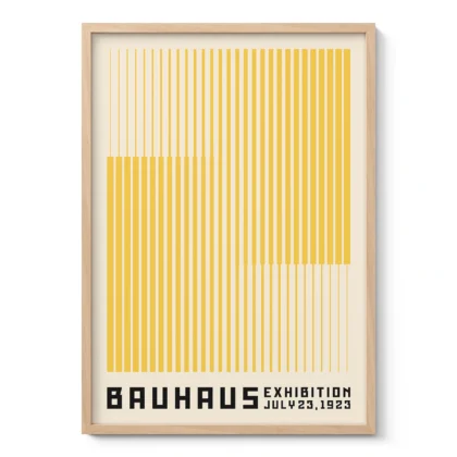 Bauhaus Art Print – Yellow Stripes