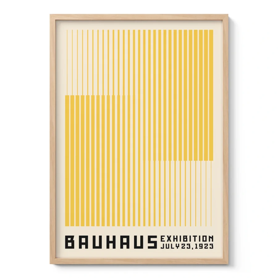 Bauhaus Art Print – Yellow Stripes