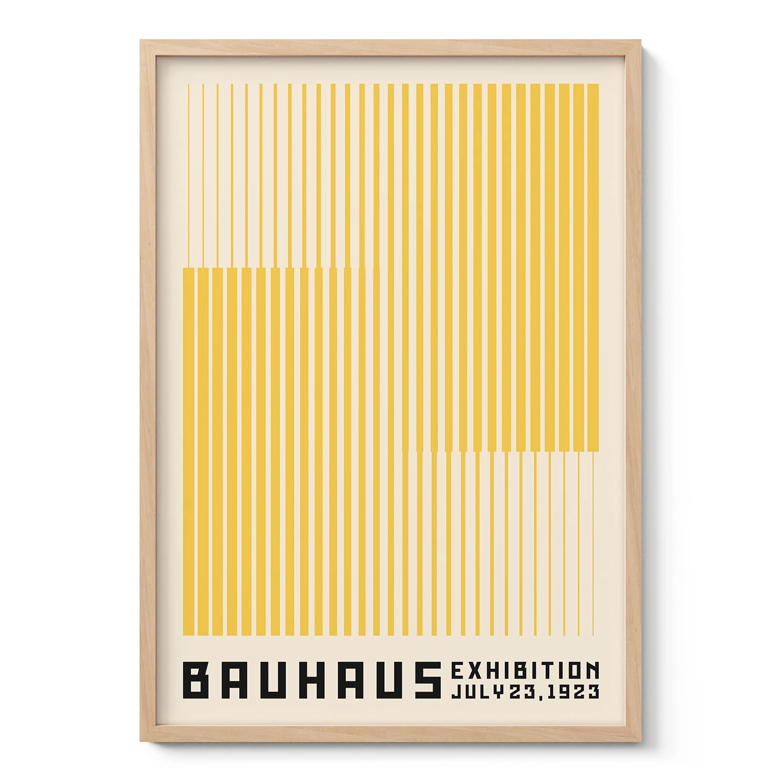 Bauhaus Art Print – Yellow Stripes