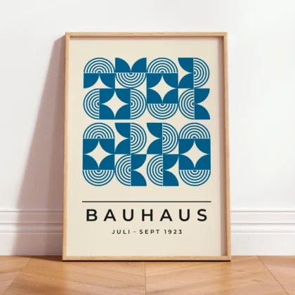 Bauhaus Art Print – Blue Field