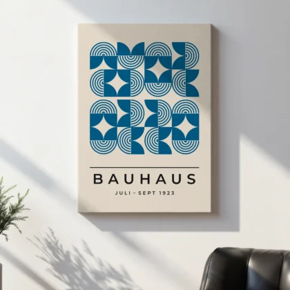 Bauhaus Art Print – Blue Field