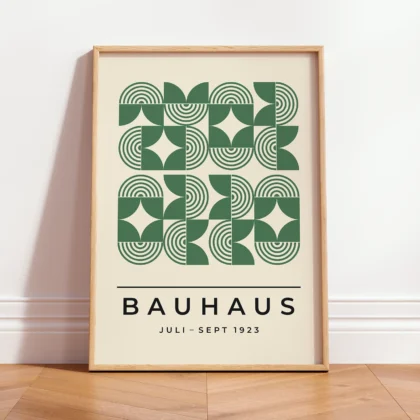 Bauhaus Wandbild – Grünes Feld