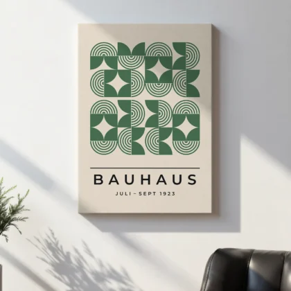 Bauhaus Wandbild – Grünes Feld