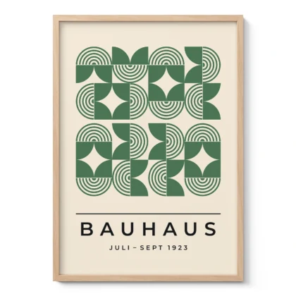 Bauhaus Wandbild – Grünes Feld