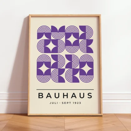 Bauhaus Art Print – Purple Field