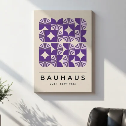 Bauhaus Art Print – Purple Field