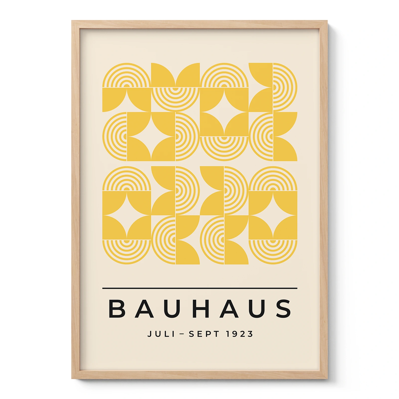 Bauhaus Art Print – Yellow Field