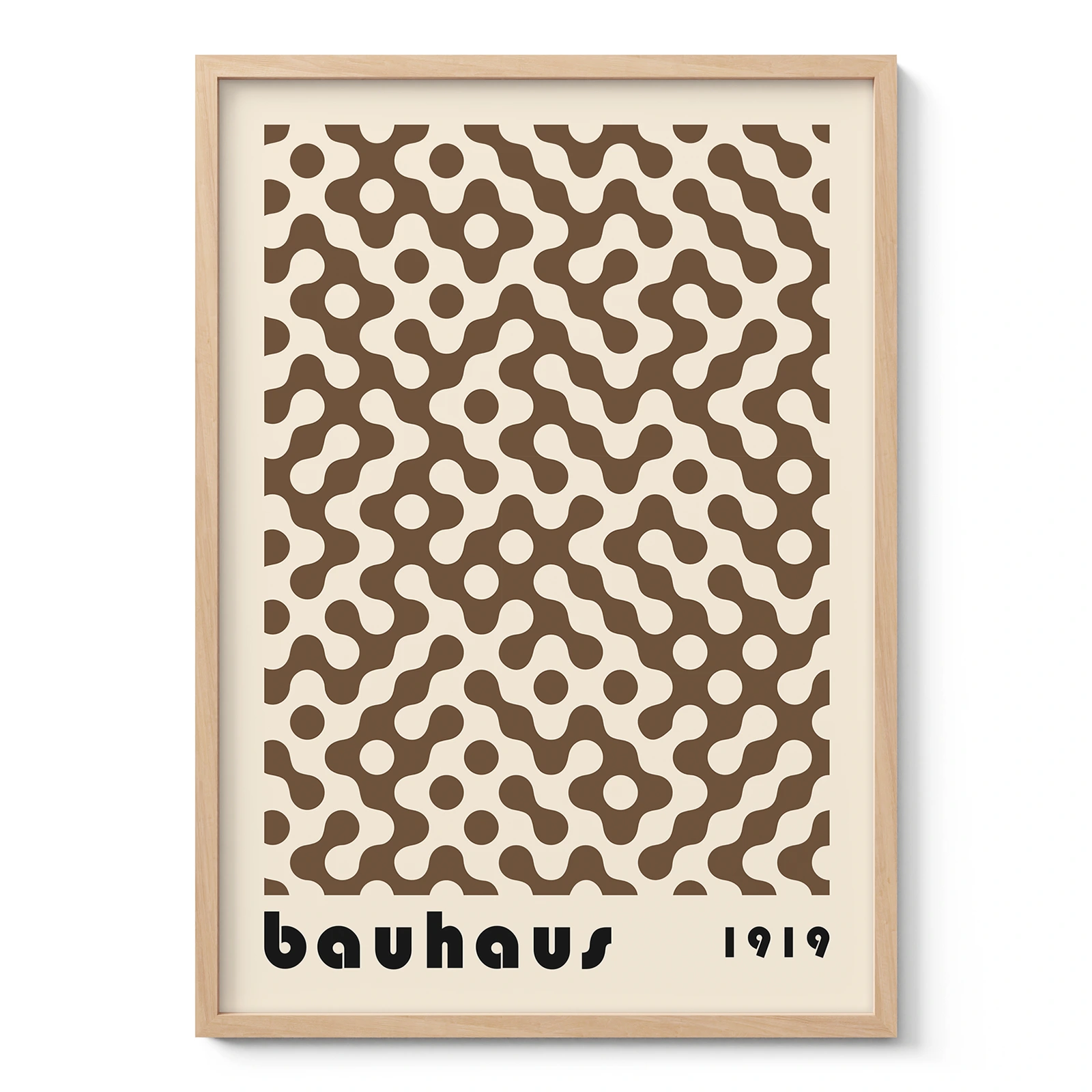 Geometric Bauhaus Wall Art – Brown Slow Motion