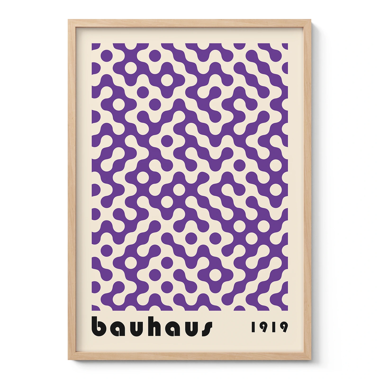 Geometric Bauhaus Wall Art – Purple Slow Motion