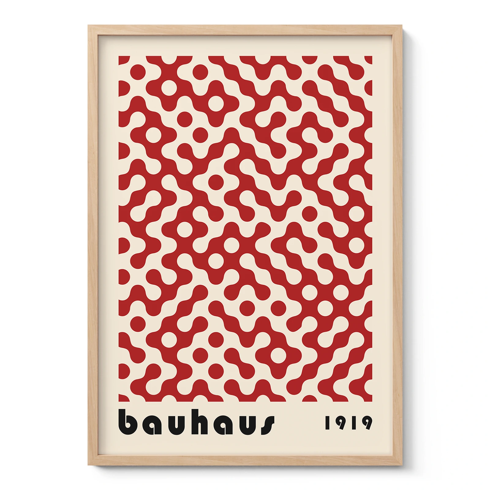 Geometric Bauhaus Wall Art – Red Slow Motion