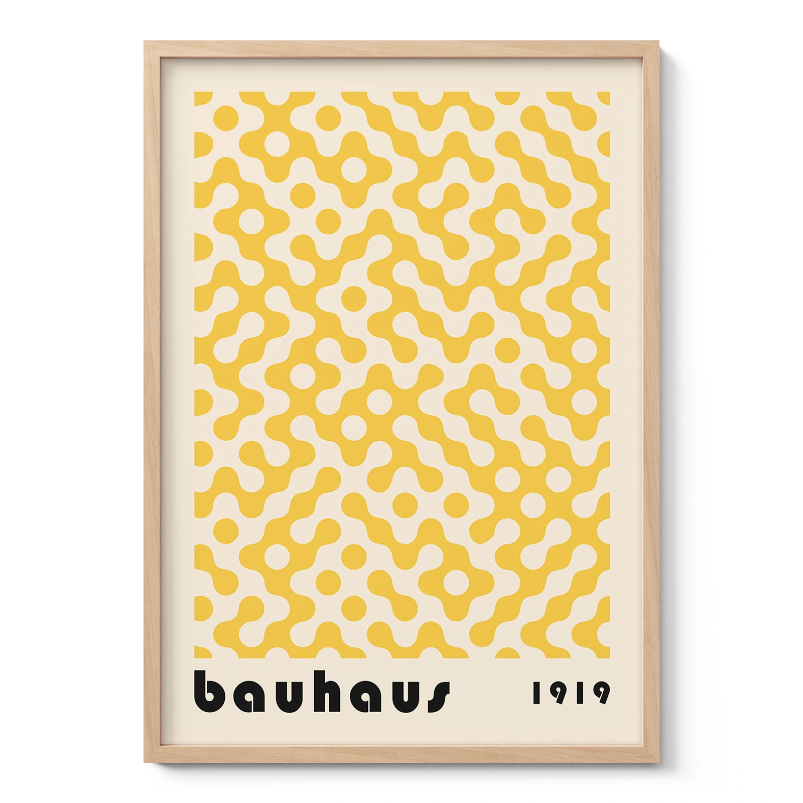 Geometric Bauhaus Wall Art – Yellow Slow Motion