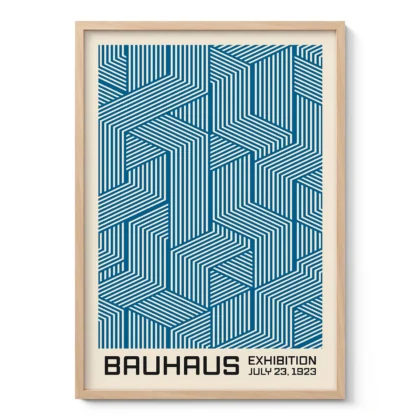 Bauhaus paveikslas – Mėlynų linijų žaismas