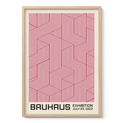 Bauhaus paveikslas – Rožinių linijų žaismas
