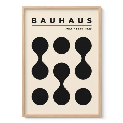 Bauhaus Exhibition 1923 Print – Black Circle Drops