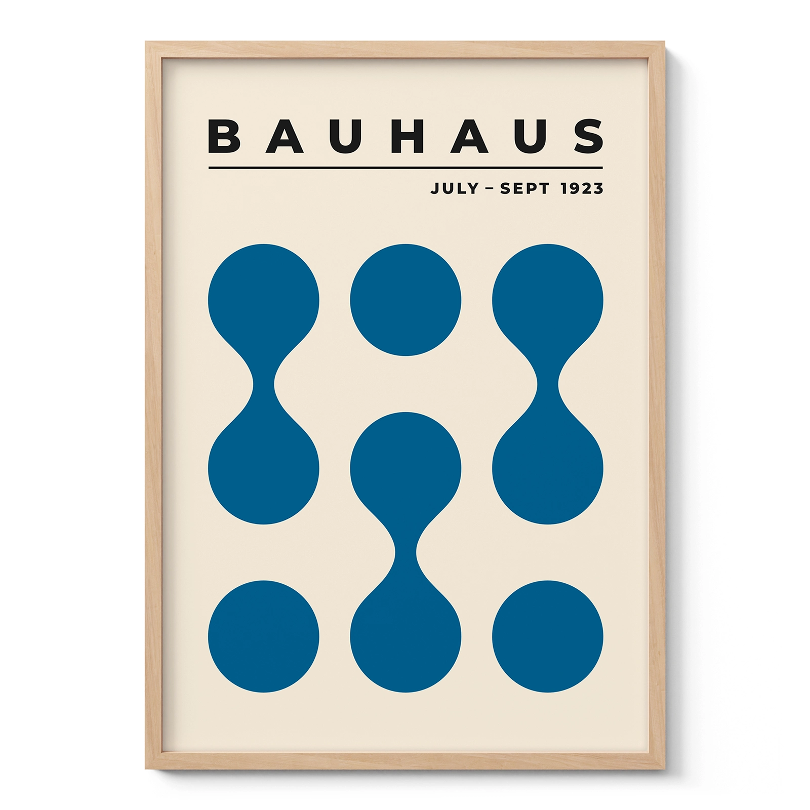 Bauhaus Exhibition 1923 Print – Blue Circle Drops