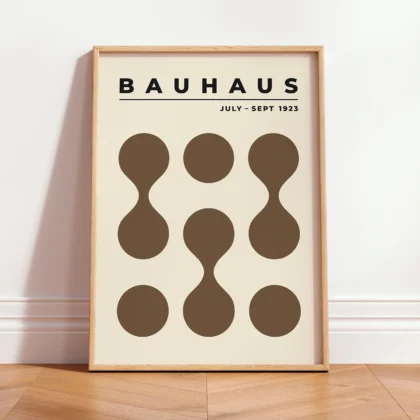 Bauhaus Wandbild – Braune Tropfen (1923)