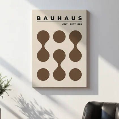 Bauhaus Wandbild – Braune Tropfen (1923)
