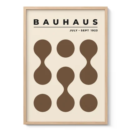 Bauhaus Wandbild – Braune Tropfen (1923)