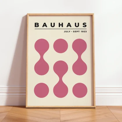 Bauhaus paveikslas – Rožinių apskritimų kompozicija (1923)