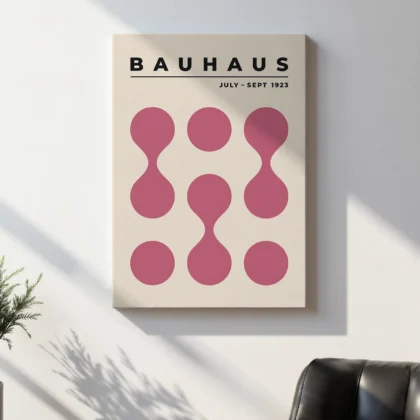Bauhaus paveikslas – Rožinių apskritimų kompozicija (1923)