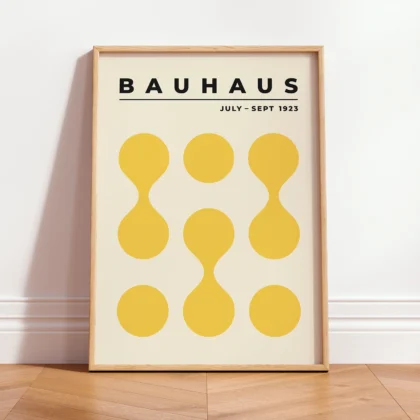 Bauhaus Exhibition 1923 Print – Yellow Circle Drops