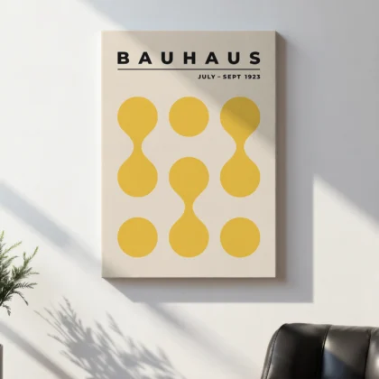 Bauhaus Exhibition 1923 Print – Yellow Circle Drops