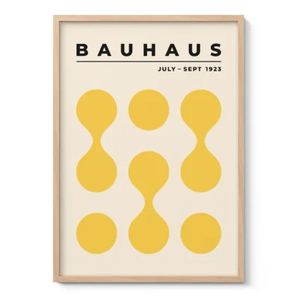 Bauhaus Exhibition 1923 Print – Yellow Circle Drops