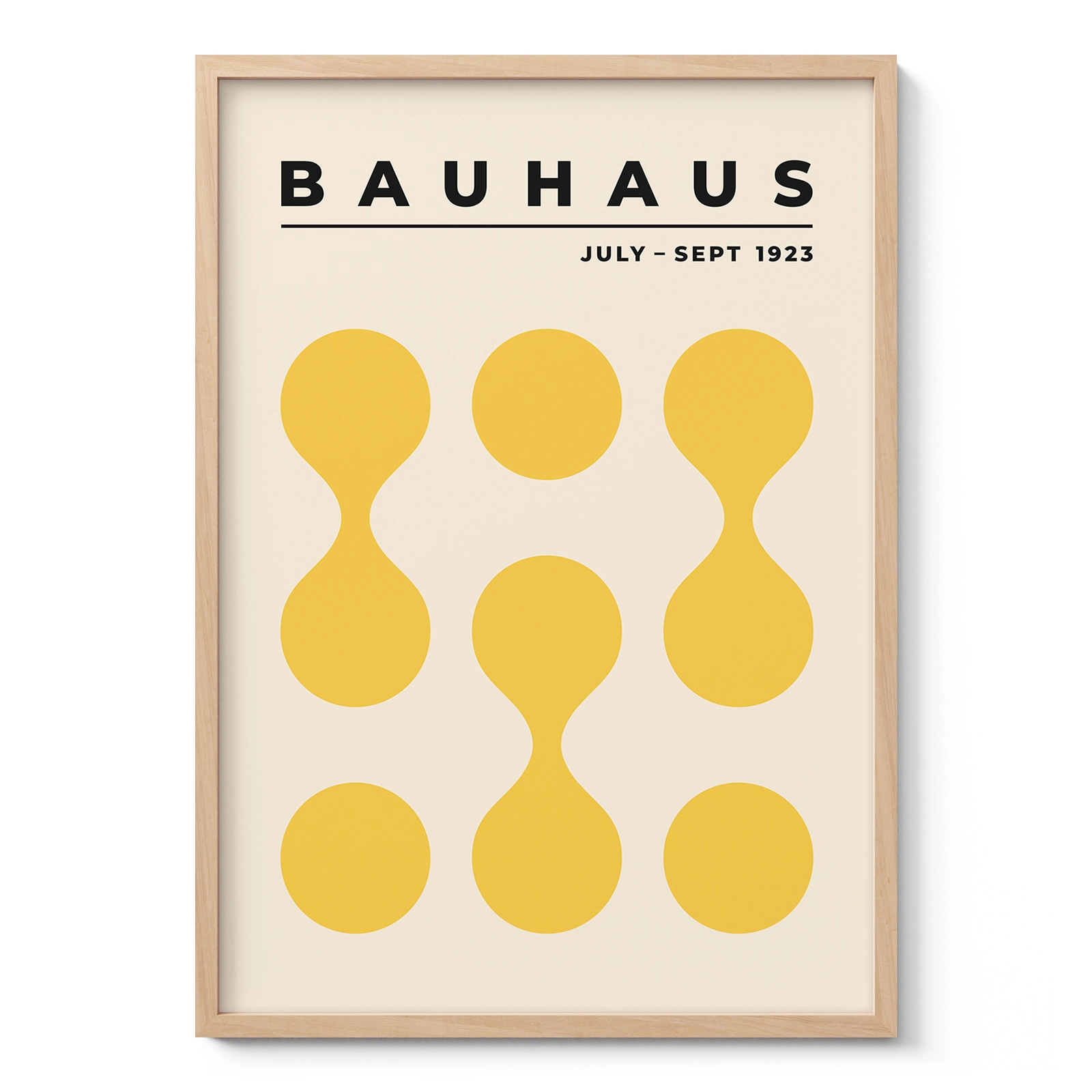 Bauhaus Exhibition 1923 Print – Yellow Circle Drops